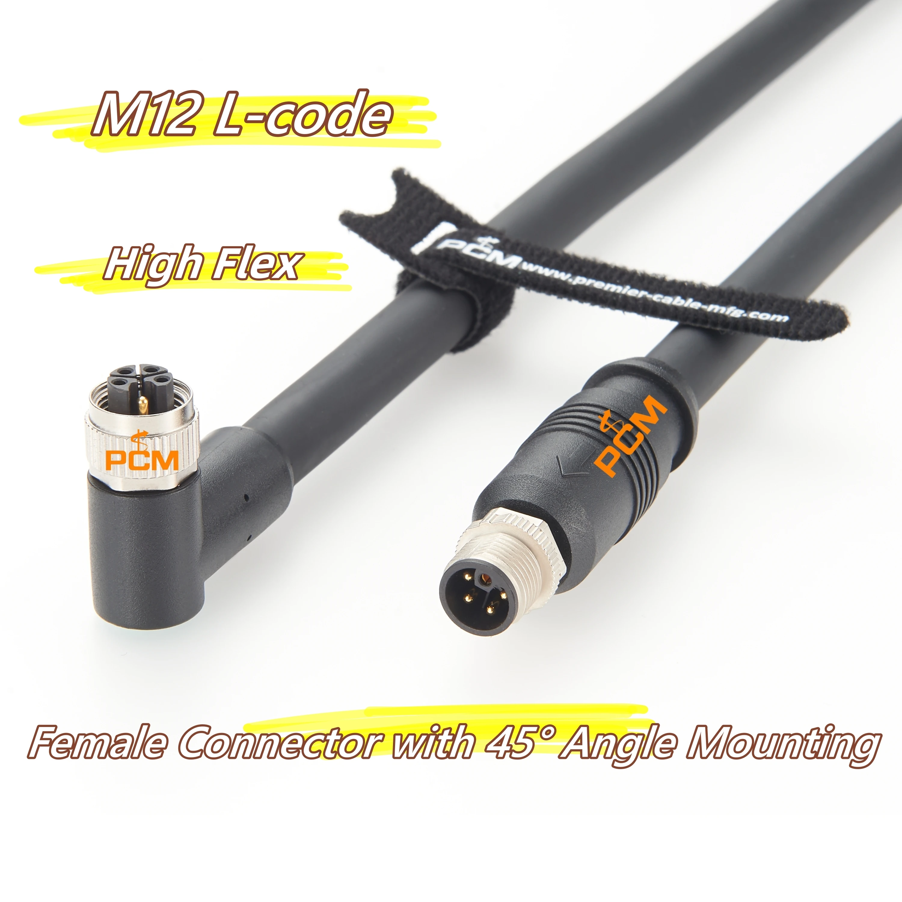 IP67 M12 L-code Power Supply I/O Connector High flex Cable Assembly for Industrial Network PROFIBUS PROFINET Fieldbus Motor
IP67 M12 L-code Power Supply I/O Connector High flex Cable Assembly for Industrial Network PROFIBUS PROFINET Fieldbus Motor