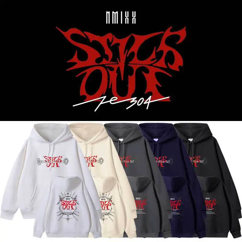 NMIXX Fe3O4 Stick Out толстовки Kpop модная толстовка с буквенным принтом для мужчин и женщин осенняя свободная толстовка с капюшоном корейский тренд NMIXX одежда для фанатов
NMIXX Fe3O4 Stick Out толстовки Kpop модная толстовка с буквенным принтом для мужчин и женщин осенняя свободная толстовка с капюшоном корейский тренд NMIXX одежда для фанатов
