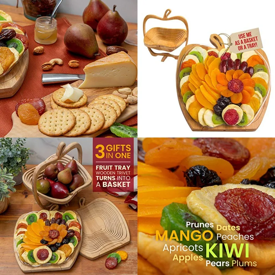 Dried Fruit Gift Basket - Healthy Gourmet Snack Box - Holiday Food Tray - Variety Snacks -, Birthday, Sympathy, Mom, Dad, Corpo
Dried Fruit Gift Basket - Healthy Gourmet Snack Box - Holiday Food Tray - Variety Snacks -, Birthday, Sympathy, Mom, Dad, Corpo