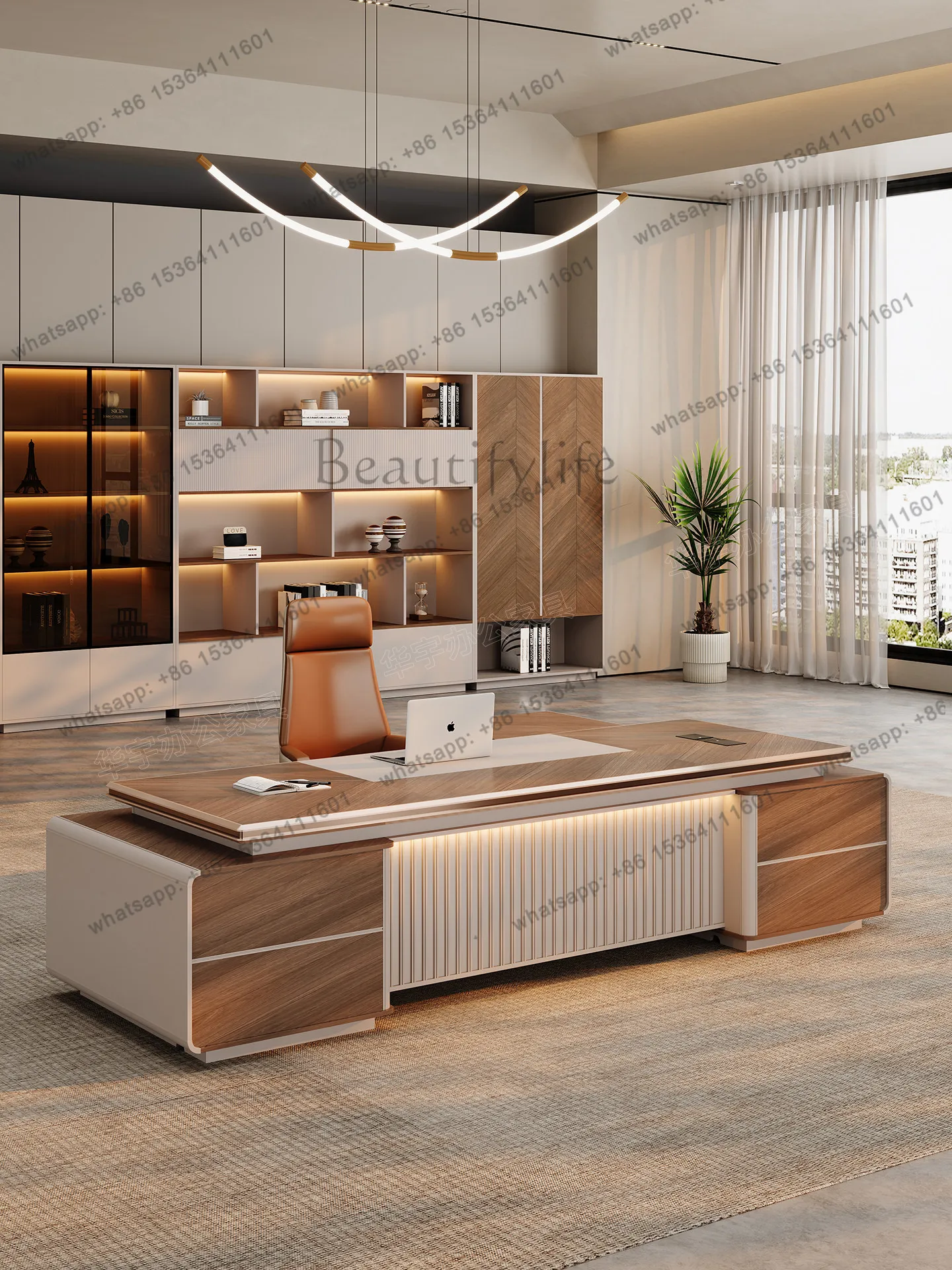 Boss Desk Light Luxury Senior Sense Chairperson's Leadership Office President's Desk
Boss Desk Light Luxury Senior Sense Chairperson's Leadership Office President's Desk