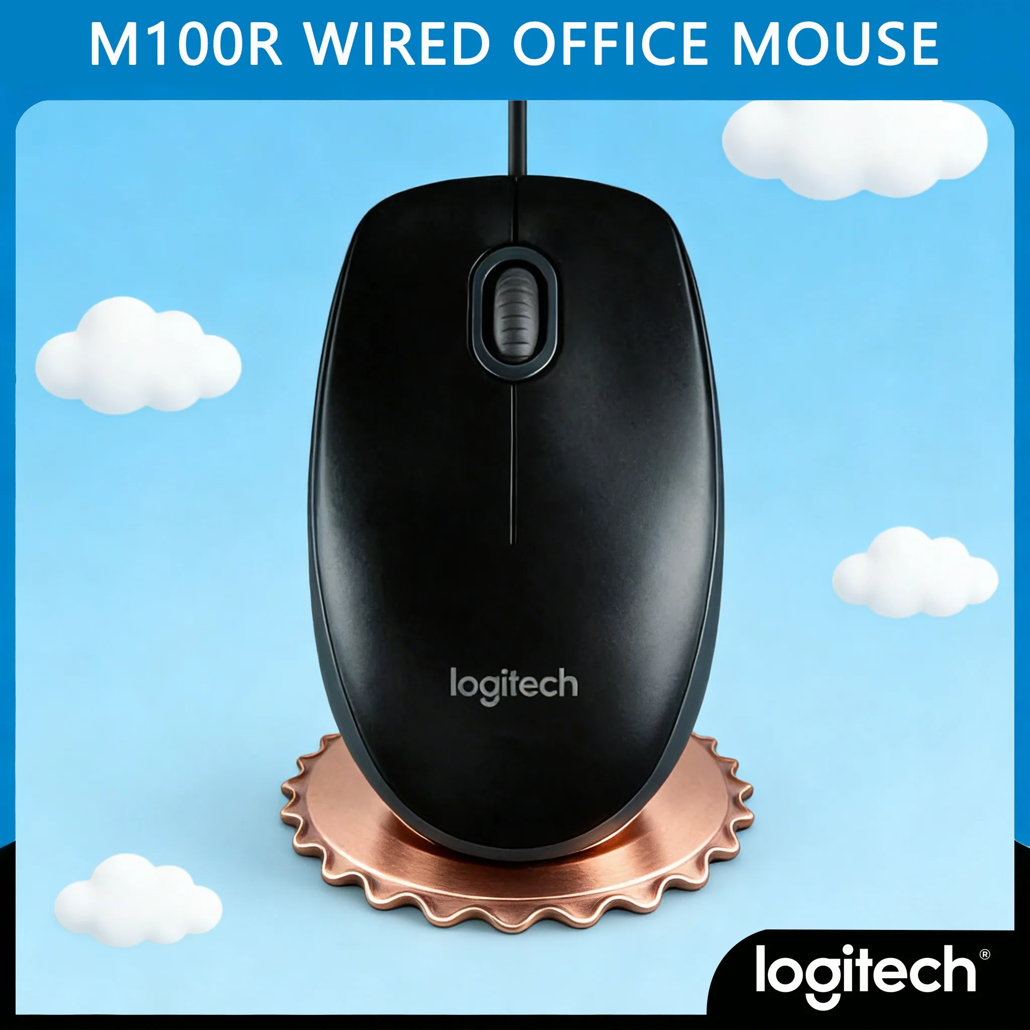 Logitech M100R - Precise Tracking on Most Surfaces