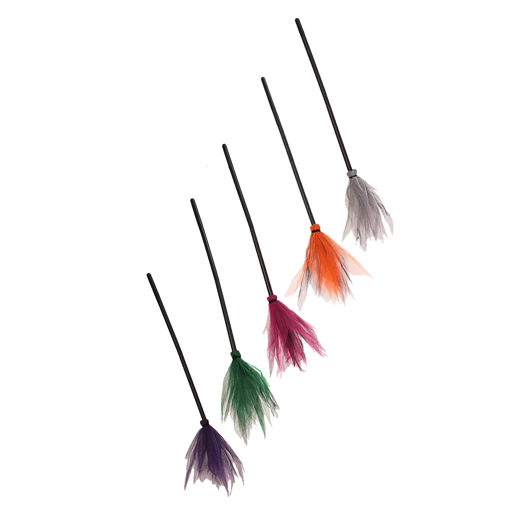 5 Pcs Flying Broom Props Halloween Witch Costumes Realistic Plastic Decor for Party Festival Foldable
5 Pcs Flying Broom Props Halloween Witch Costumes Realistic Plastic Decor for Party Festival Foldable