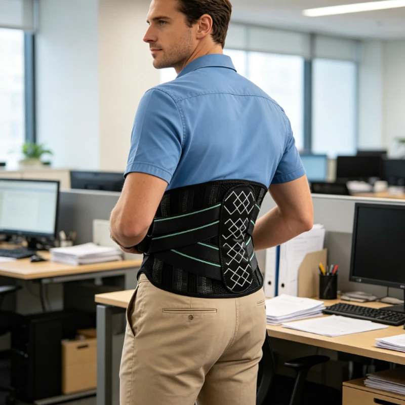 1pcs Lumbar Brace with Reinforced Support,Lightweight Waist Belt Designed to Stabilize the Spine,Alleviate Back Strain
1pcs Lumbar Brace with Reinforced Support,Lightweight Waist Belt Designed to Stabilize the Spine,Alleviate Back Strain