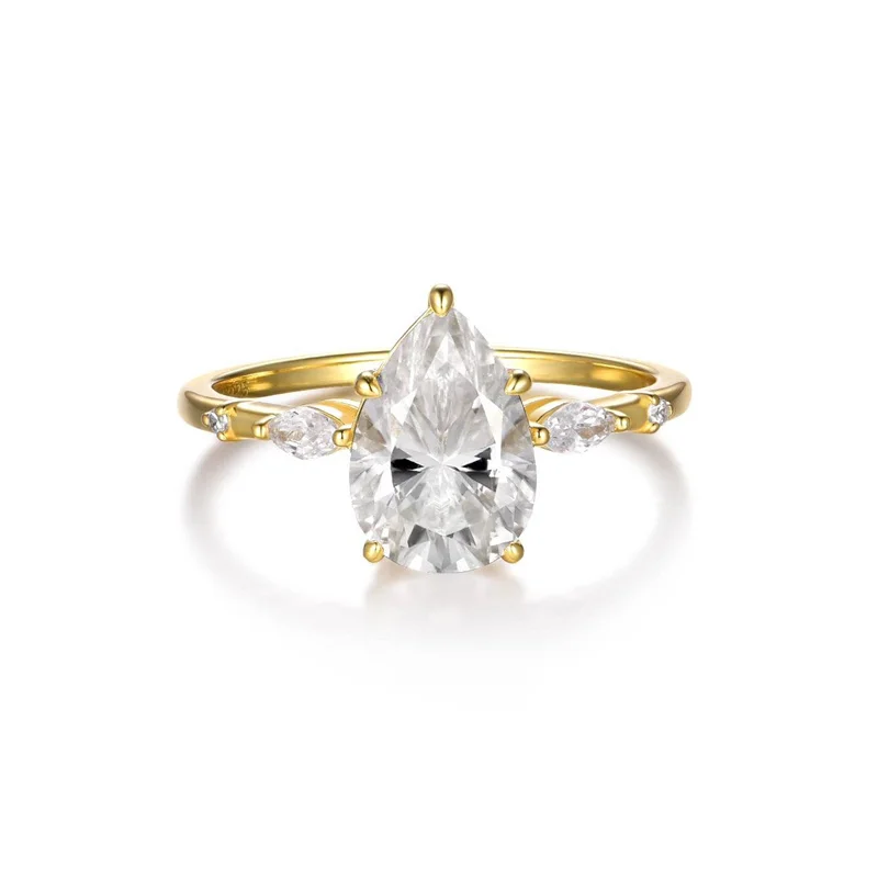 ZFSILVER s925 Silver Fashion Luxury Trendy Color D Moissanite Simple Waterdrop Ring For Women Wedding Party Jewelry Gifts MR0086
ZFSILVER s925 Silver Fashion Luxury Trendy Color D Moissanite Simple Waterdrop Ring For Women Wedding Party Jewelry Gifts MR0086