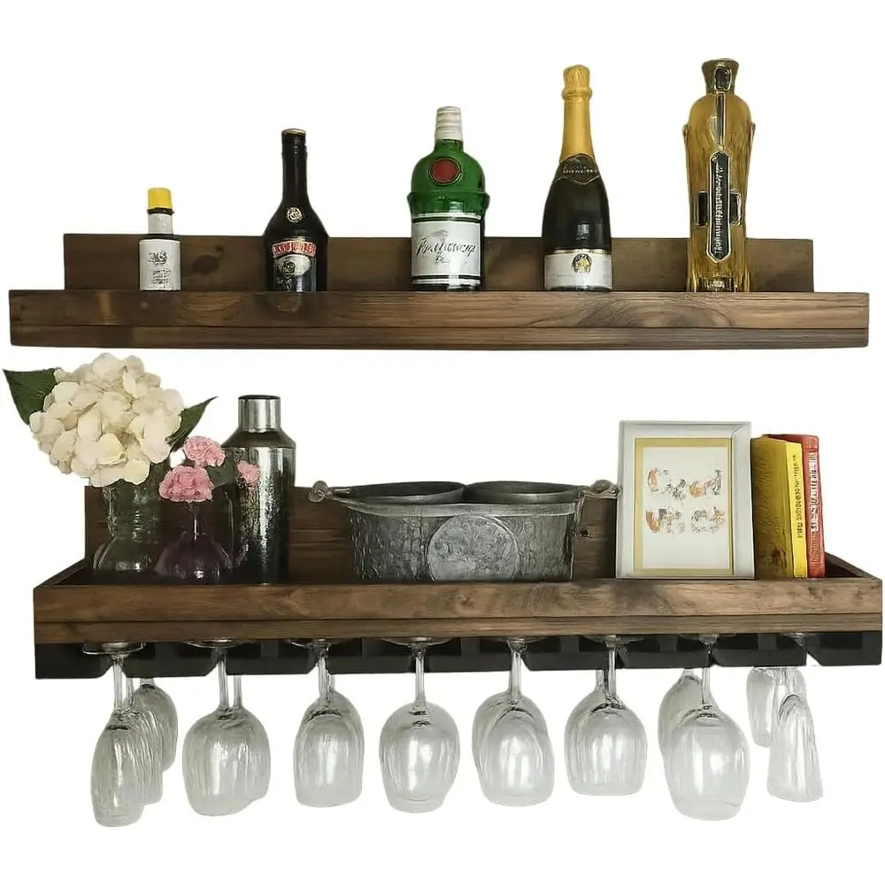 Wall Mounted Wood Wine Rack Shelves (2 Piece Set) (30 inches)
Wall Mounted Wood Wine Rack Shelves (2 Piece Set) (30 inches)