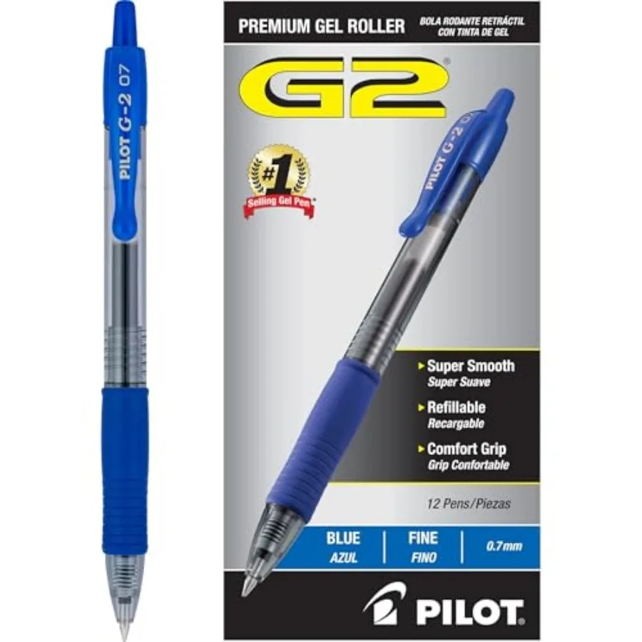 G2 Premium Refillable and Retractable Rolling Ball Gel Pens, Fine Point,,12 Count 31021
G2 Premium Refillable and Retractable Rolling Ball Gel Pens, Fine Point,,12 Count 31021