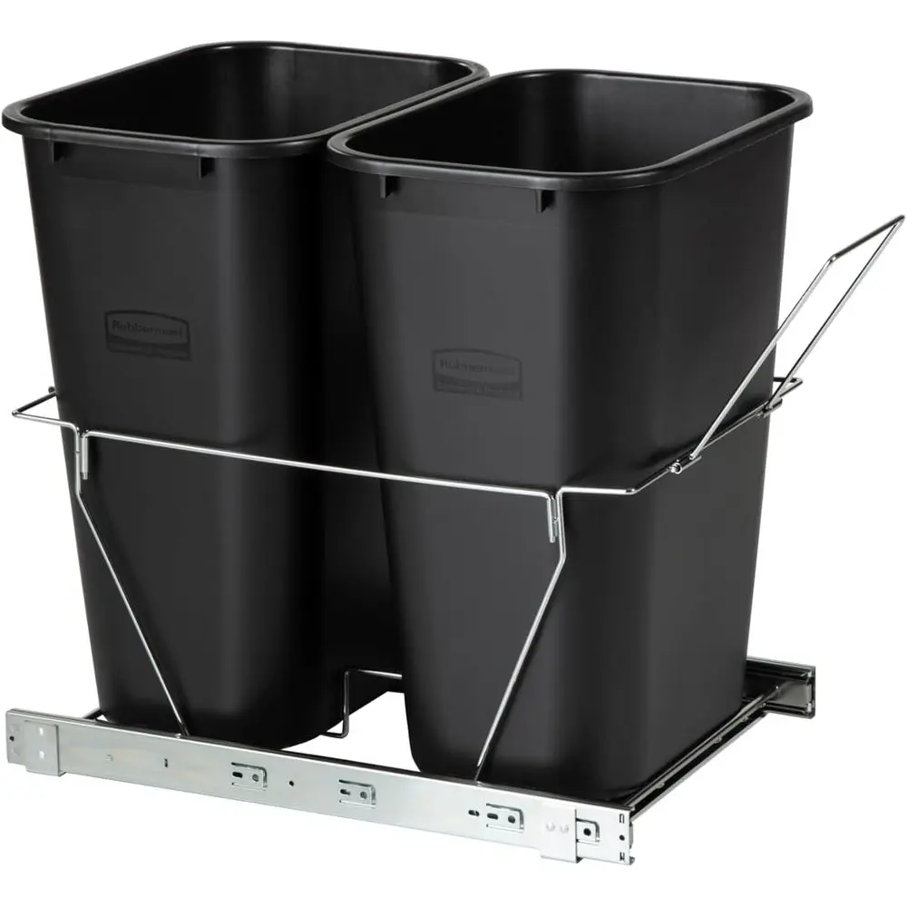 Kitchen Cabinet Pull-Out Trash Can and Recycling Bin, 20-Gallon, Black, Under Sink Trash/ Recycling, or Home/Kitchen/Bathroom/Oi
Kitchen Cabinet Pull-Out Trash Can and Recycling Bin, 20-Gallon, Black, Under Sink Trash/ Recycling, or Home/Kitchen/Bathroom/Oi