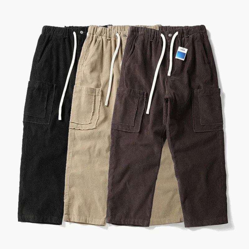 Corduroy Cargo Pant Men Japanese Streetwear Fashion Loose Casual Outdoor Wide Leg Baggy Pant Couple Trousers
Corduroy Cargo Pant Men Japanese Streetwear Fashion Loose Casual Outdoor Wide Leg Baggy Pant Couple Trousers