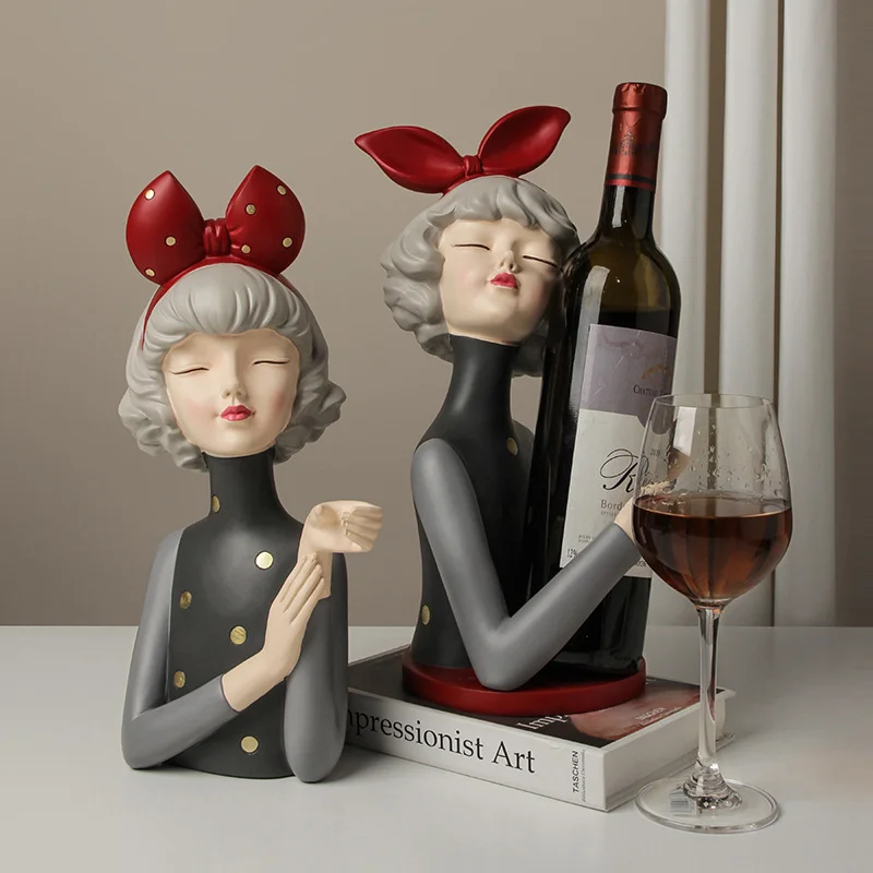 Nordic Bow Girl Wine Rack Decoration Home Cabinet Housewarming New Wedding Gift European Decor
Nordic Bow Girl Wine Rack Decoration Home Cabinet Housewarming New Wedding Gift European Decor