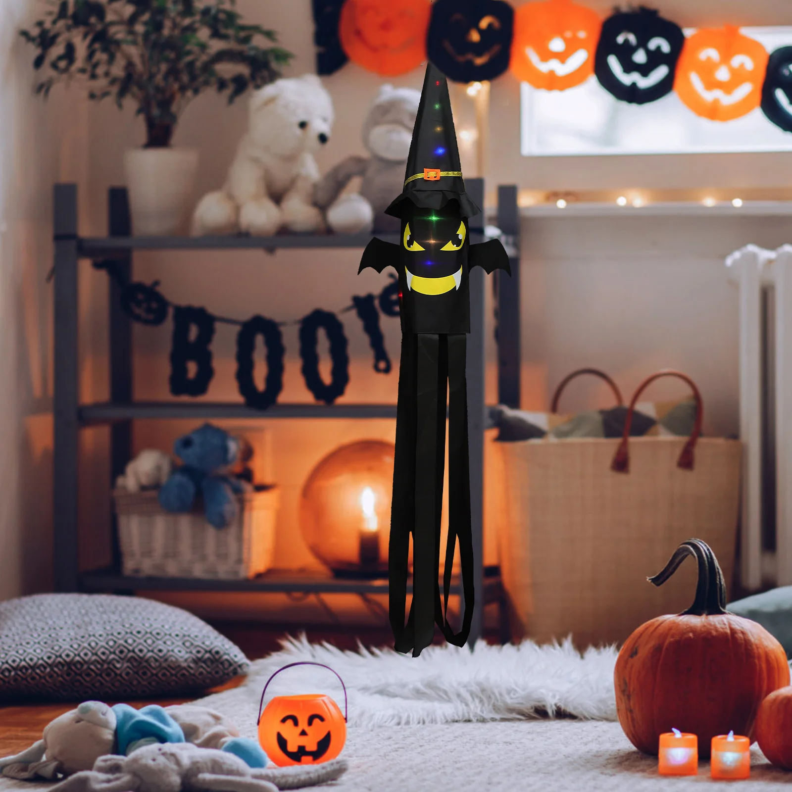 Halloween Windsock Outdoor Hanging Decor Flocking Cloth Lightweight Bat Flag naments Garden Party
Halloween Windsock Outdoor Hanging Decor Flocking Cloth Lightweight Bat Flag naments Garden Party
