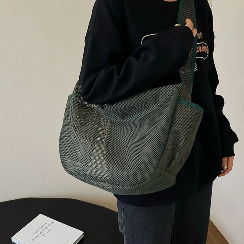 Korean Mesh Hollow Totes Bag Waterproof Swim Fitness Shoulder Bag Large Capacity Beach Storage Washbag Daily
Korean Mesh Hollow Totes Bag Waterproof Swim Fitness Shoulder Bag Large Capacity Beach Storage Washbag Daily