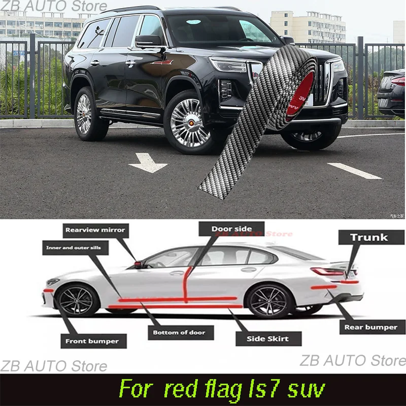 For Red flag Ls7 Suv Strong adhesive bumper strip, front and rear lip side skirts, collision and scratch resistant suitable
For Red flag Ls7 Suv Strong adhesive bumper strip, front and rear lip side skirts, collision and scratch resistant suitable