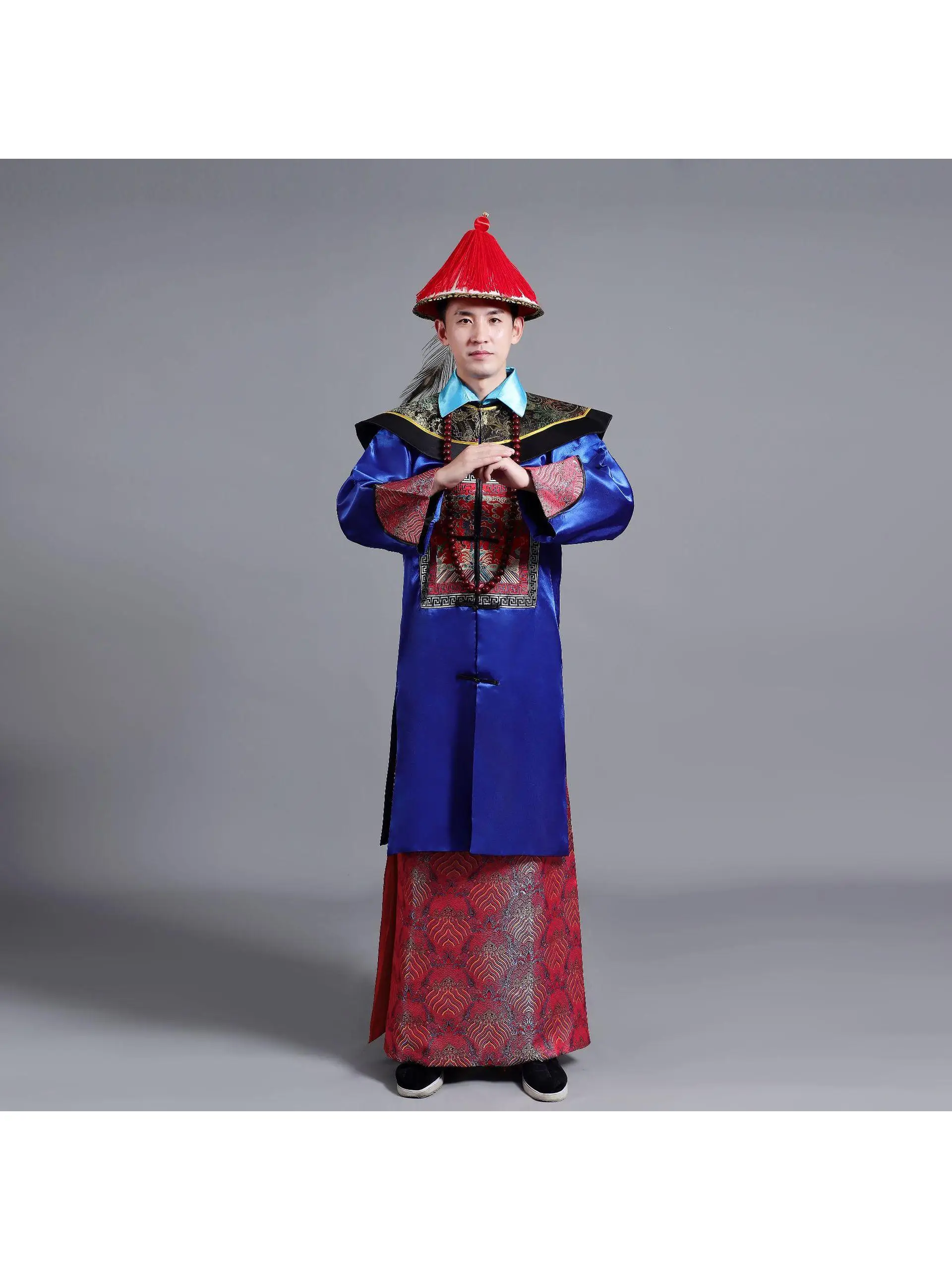 Traditional Qing Dynasty Court Official Costume Stage Performance Clothing Drama Film Actor Outfit Ethnic Tunic Suit
Traditional Qing Dynasty Court Official Costume Stage Performance Clothing Drama Film Actor Outfit Ethnic Tunic Suit
