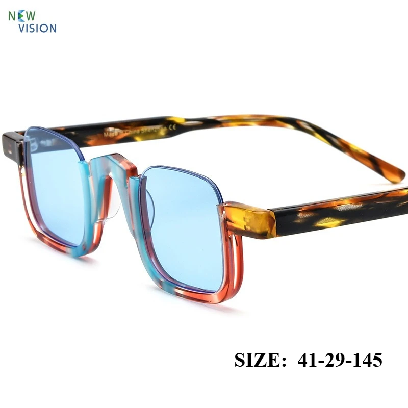 Новые женские и мужские поляризационные солнцезащитные очки из ацетата, разноцветные, квадратные, в стиле ретро, с полуоправой, для активного отдыха, спорта и вождения автомобиля
Новые женские и мужские поляризационные солнцезащитные очки из ацетата, разноцветные, квадратные, в стиле ретро, с полуоправой, для активного отдыха, спорта и вождения автомобиля