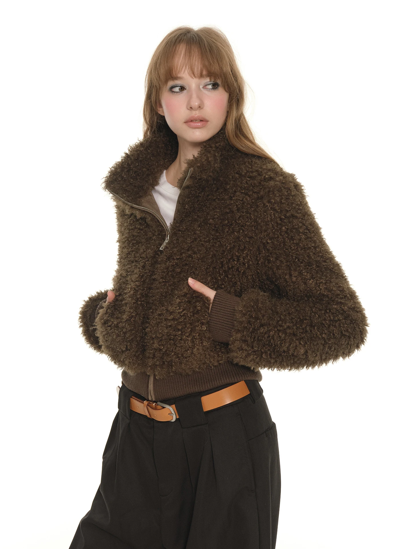 UNRETRO American Retro Brown ort Fur Jaet Women's Winter New Lazy Sle Small Size Top Loose Fit Polyester Polyester
UNRETRO American Retro Brown ort Fur Jaet Women's Winter New Lazy Sle Small Size Top Loose Fit Polyester Polyester