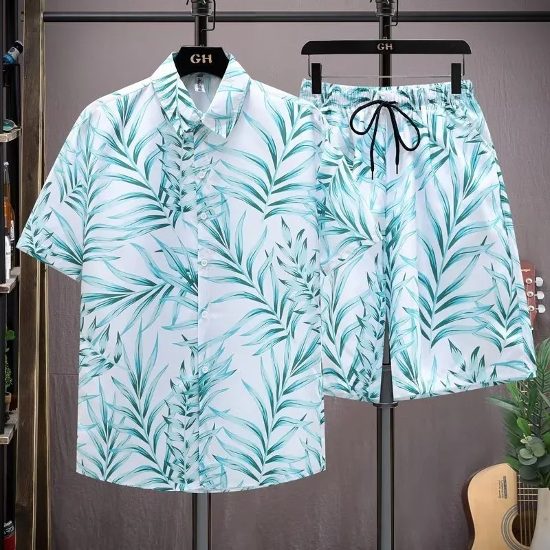 Гавайская рубашка и шорты мужской комплект в гонконгском стиле, тонкая пляжная рубашка с коротким рукавом и цветочным принтом для отпуска, комплект из двух предметов, лето
Гавайская рубашка и шорты мужской комплект в гонконгском стиле, тонкая пляжная рубашка с коротким рукавом и цветочным принтом для отпуска, комплект из двух предметов, лето