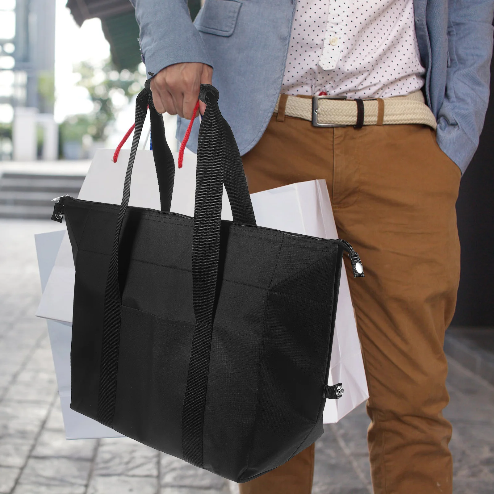 Insulated Shopping Bag Large Capacity Foldable Cooler Grocery Carrier Freezer Tote Lunch Picnic Camping Aluminum Foil
Insulated Shopping Bag Large Capacity Foldable Cooler Grocery Carrier Freezer Tote Lunch Picnic Camping Aluminum Foil