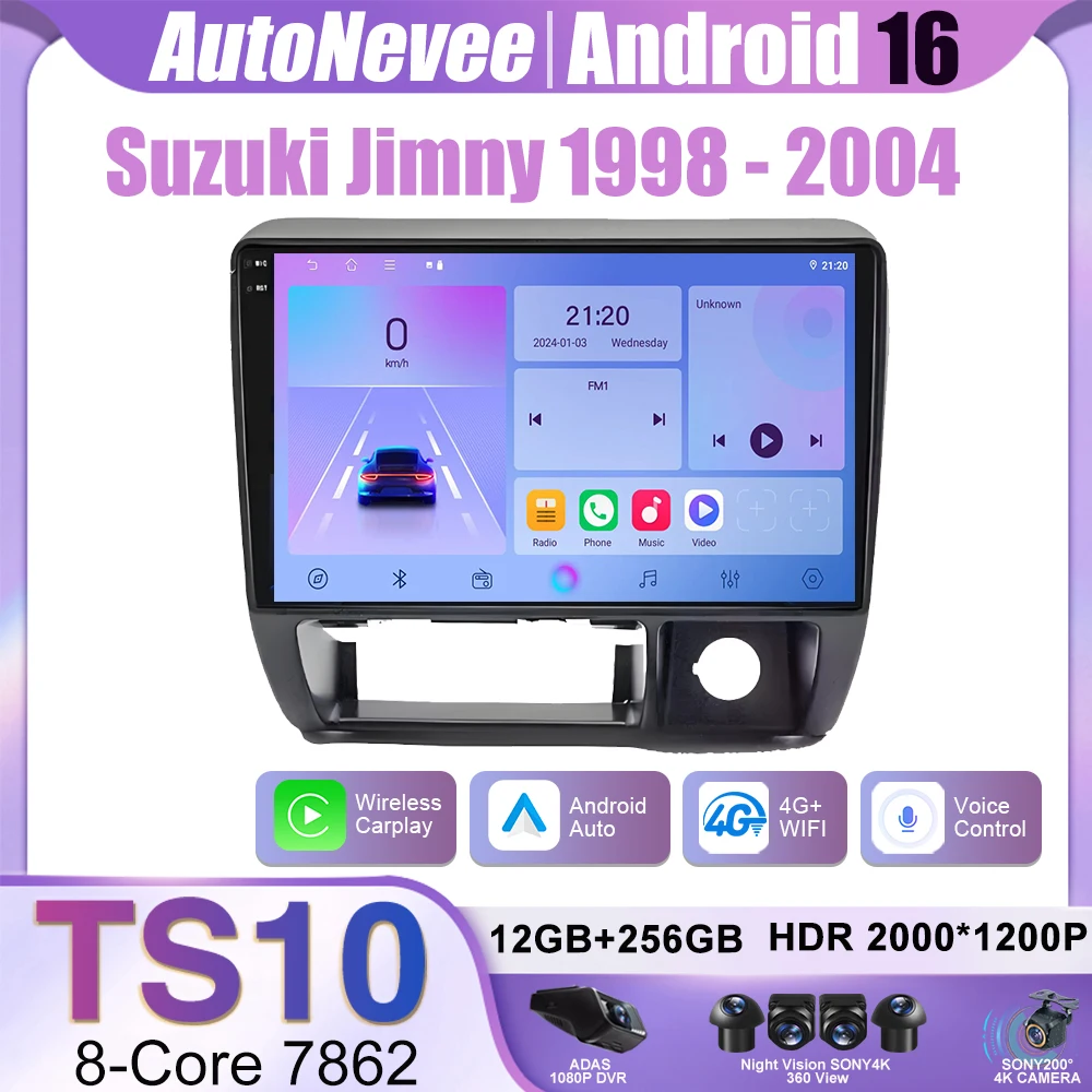 Android 16 For Suzuki Jimny 1998-2003 2004 Wireless CarPlay GPS Multimedia Stereo Navigation QLED Touch Screen Auto Stereo WIFI
Android 16 For Suzuki Jimny 1998-2003 2004 Wireless CarPlay GPS Multimedia Stereo Navigation QLED Touch Screen Auto Stereo WIFI