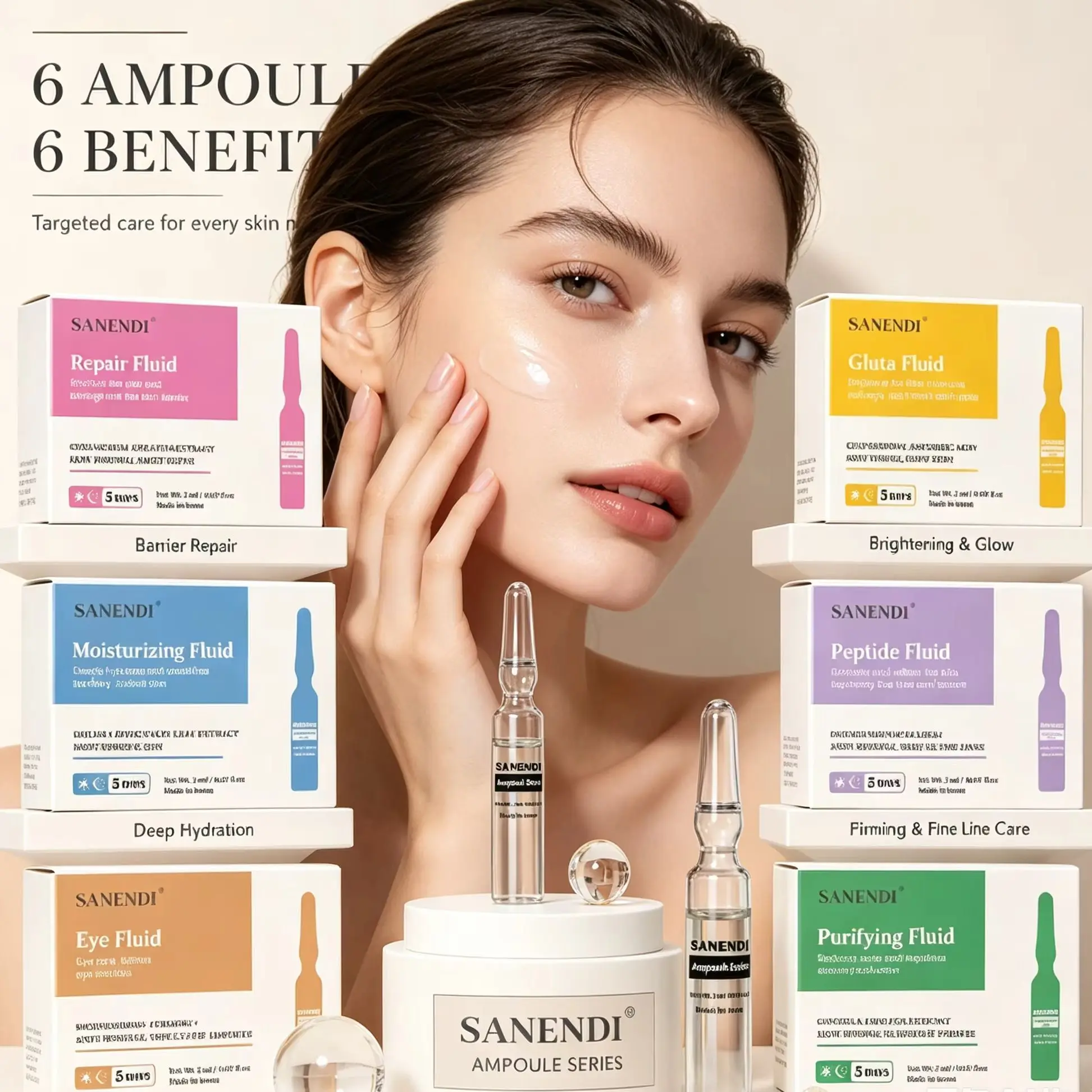 SANENDI Moisturizing & Firming Facial Essence Set - Soothing & Purifying Face Fluid for Balanced & Glowing Complexion
SANENDI Moisturizing & Firming Facial Essence Set - Soothing & Purifying Face Fluid for Balanced & Glowing Complexion