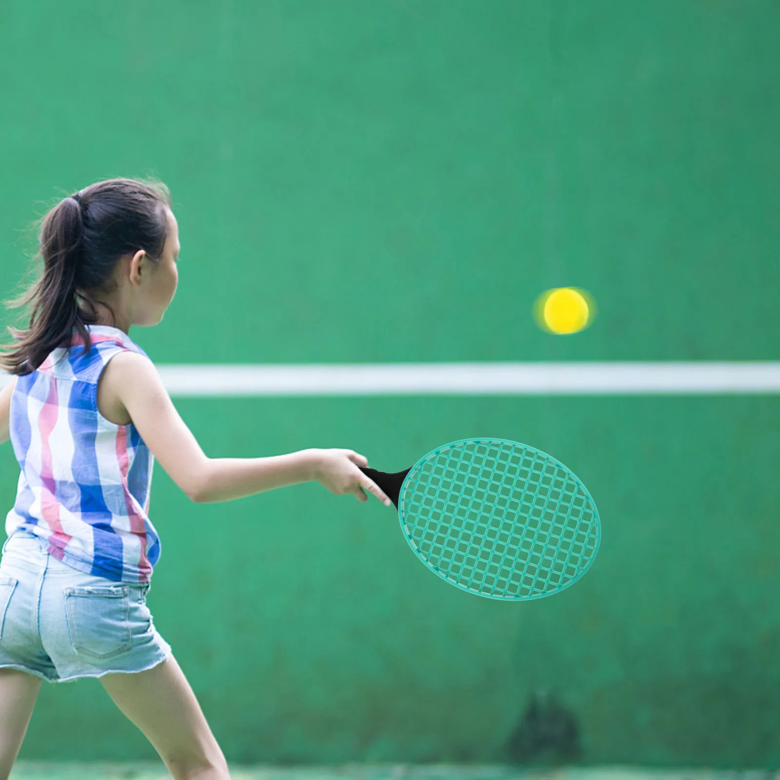 2Pcs Tennis Rackets Lightweight Plastic Beginner Friendly Oversized Head for Easy Learning Outdoor Sports Equipment
2Pcs Tennis Rackets Lightweight Plastic Beginner Friendly Oversized Head for Easy Learning Outdoor Sports Equipment