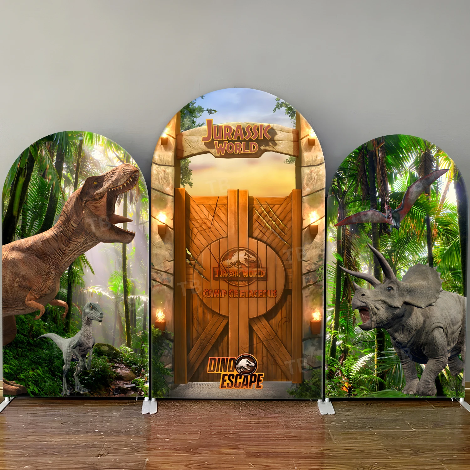 TB Jurassic Park Theme Arch Backdrop Cover Dinosaur for Kids Birthday Party Baby Shower Decor Wall Photography Background Props
TB Jurassic Park Theme Arch Backdrop Cover Dinosaur for Kids Birthday Party Baby Shower Decor Wall Photography Background Props