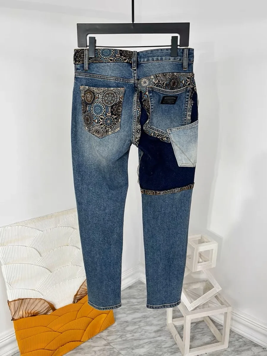 Fashionable Men's Straight Leg Jeans Autumn New Arrival High End European Style Embroidered Print Patchwork Slim Fit Long Tro...
Fashionable Men's Straight Leg Jeans Autumn New Arrival High End European Style Embroidered Print Patchwork Slim Fit Long Tro...