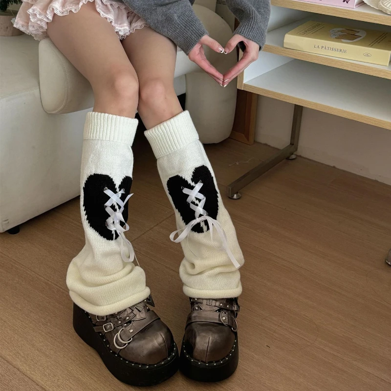 Autumn and Winter Warm Knitted Foot Cover Leg Warmers Heart Print Y2k Girls Knee Socks Stockings Bandage Bow Lolita Leg Warmers
Autumn and Winter Warm Knitted Foot Cover Leg Warmers Heart Print Y2k Girls Knee Socks Stockings Bandage Bow Lolita Leg Warmers