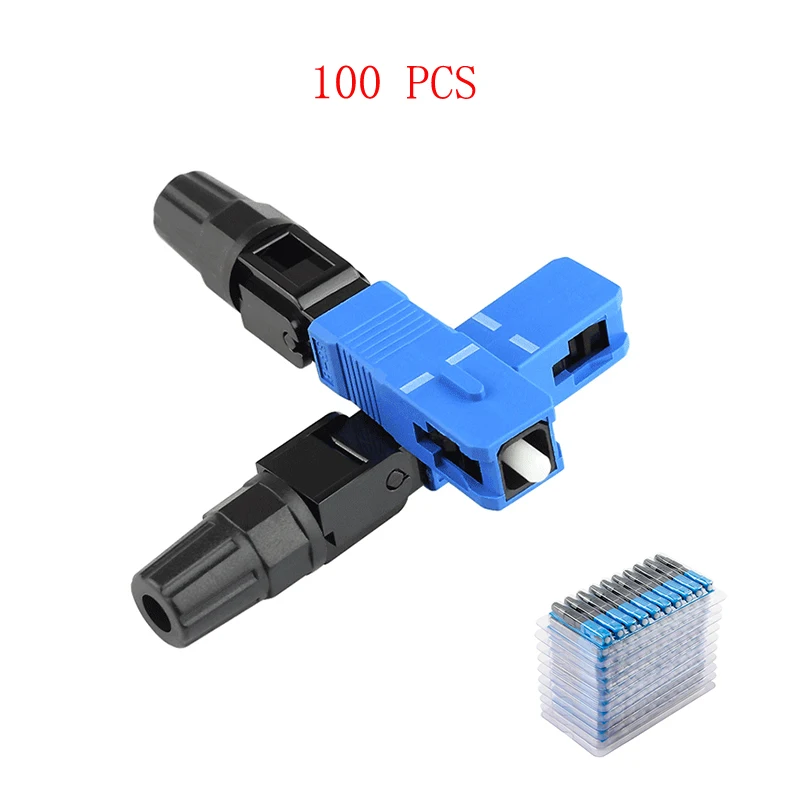 100Pcs SC UPC Fiber Optic Quick Connector, Single Mode, FTTH Fiber Optic, Fast Connector, SC PC, Field Assembly
100Pcs SC UPC Fiber Optic Quick Connector, Single Mode, FTTH Fiber Optic, Fast Connector, SC PC, Field Assembly