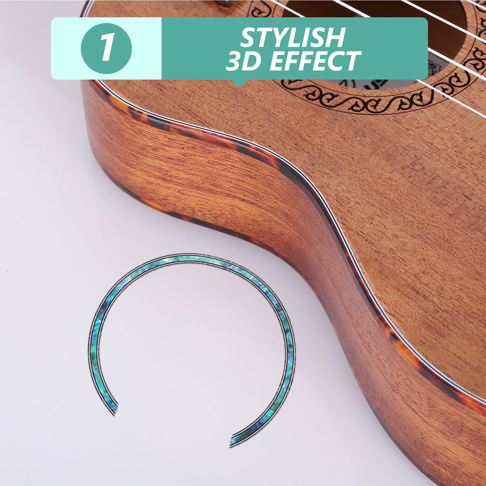 3D Guitar Sound Hole Sticker Removable Adhesive Decorative Edge Trim Inlay Folk Electric Ukulele Parts Accessories
3D Guitar Sound Hole Sticker Removable Adhesive Decorative Edge Trim Inlay Folk Electric Ukulele Parts Accessories