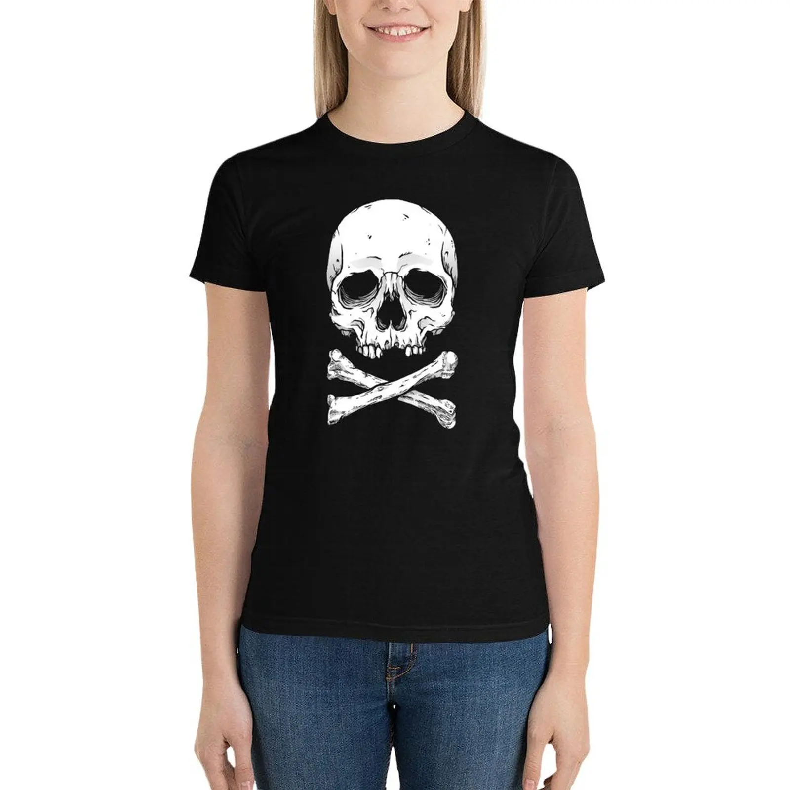 Skull and Bones T-Shirt female animal print shirt for girls plus size tops tshirts woman
Skull and Bones T-Shirt female animal print shirt for girls plus size tops tshirts woman