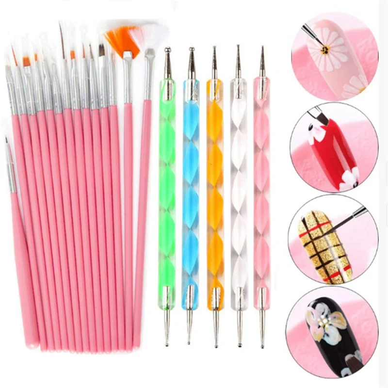 Nail art brush set-Spiral dotting dotting flower coloring pen line drawing pen brush set of tools
Nail art brush set-Spiral dotting dotting flower coloring pen line drawing pen brush set of tools