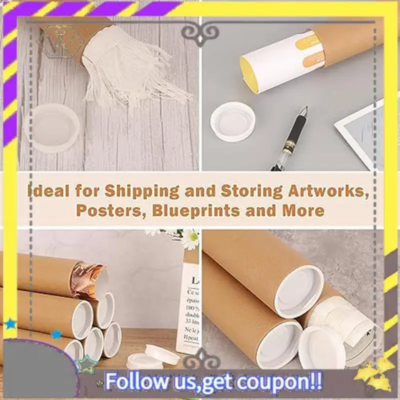 New 12PCS 2X12 Inch Cardboard Mailers Tube Poster Tube With Caps For Packaging Posters For Mailing
New 12PCS 2X12 Inch Cardboard Mailers Tube Poster Tube With Caps For Packaging Posters For Mailing