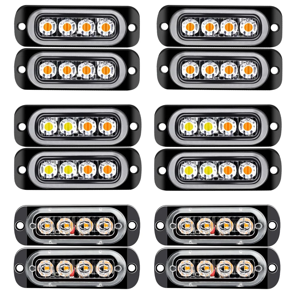 4pcs 12V-24V 4 LED Side Light Warning Lights Universal For Jeep Off-Road Vehicle Car Truck
4pcs 12V-24V 4 LED Side Light Warning Lights Universal For Jeep Off-Road Vehicle Car Truck
