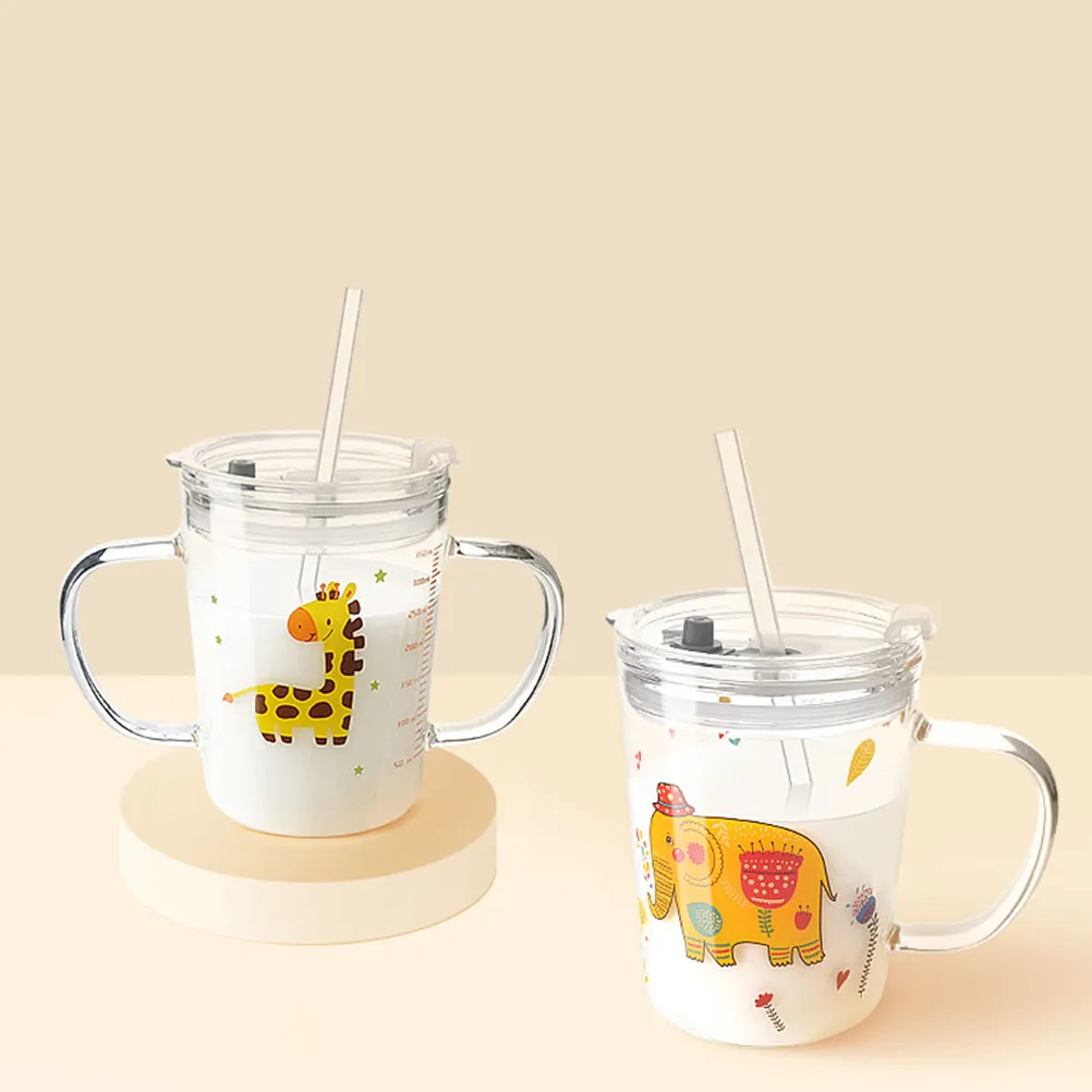 Single H Cup Glass Tumbler Straw Lid Cartoon Animal Kids Sippy Cup Baby Water Bottle Drinking Glass Juicer Scale
Single H Cup Glass Tumbler Straw Lid Cartoon Animal Kids Sippy Cup Baby Water Bottle Drinking Glass Juicer Scale