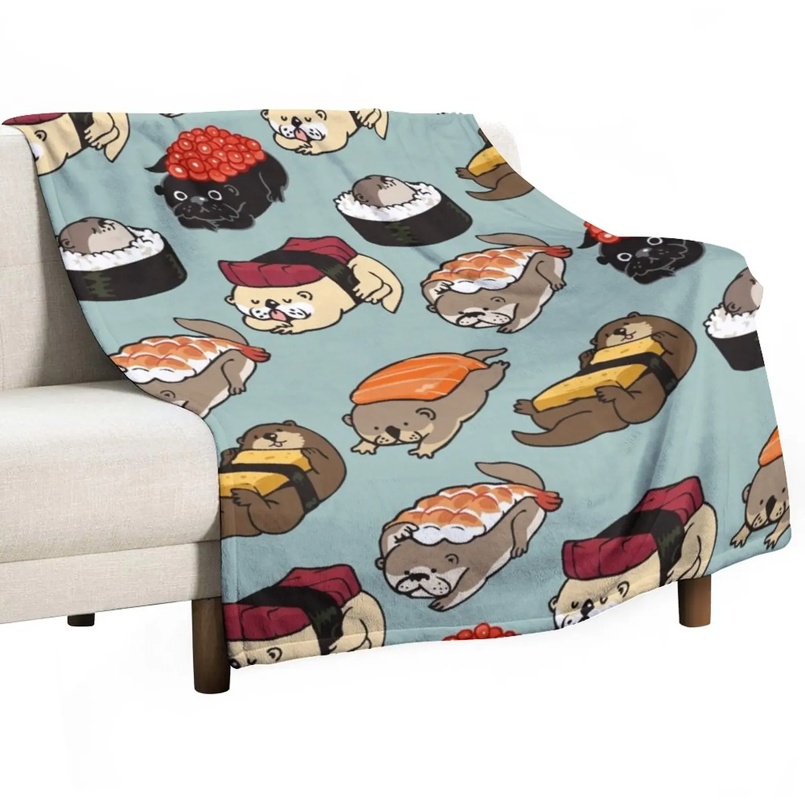 Sushi Otter Throw Blanket Blanket Fluffy For Sofa Winter bed blankets Cute Blanket Plaid
Sushi Otter Throw Blanket Blanket Fluffy For Sofa Winter bed blankets Cute Blanket Plaid