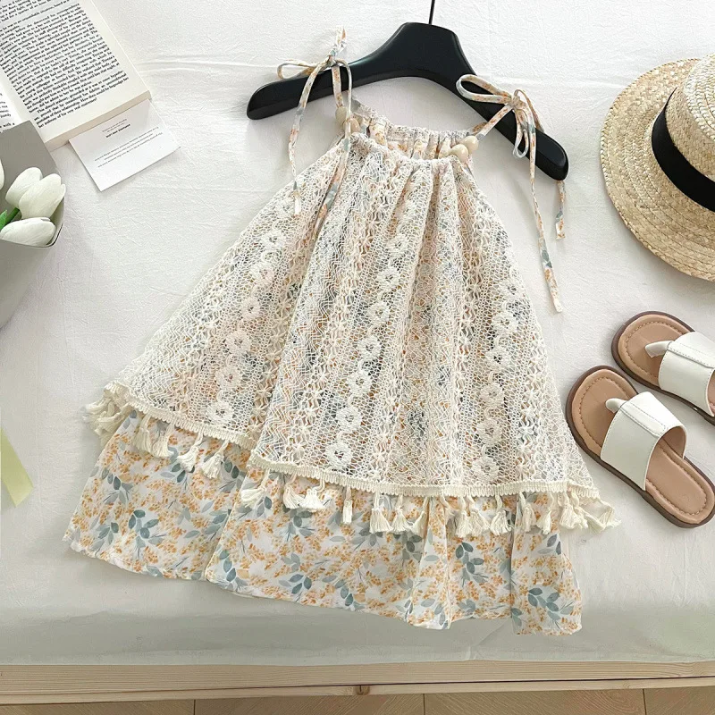 Children's Dress New Summer Girls Korean Style Cute Floral Sweet Strap Dress Baby Fashionable Trendy Dress
Children's Dress New Summer Girls Korean Style Cute Floral Sweet Strap Dress Baby Fashionable Trendy Dress