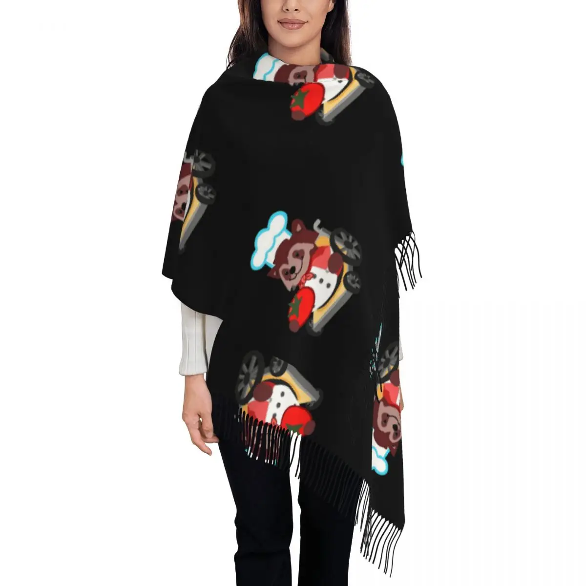 Cute Overcooked Wheelchair Raccoon Chef Gift Scarf Tassel Scarves Women Soft Warm Shawls and Wraps Long Fall Winter Shawl Wrap
Cute Overcooked Wheelchair Raccoon Chef Gift Scarf Tassel Scarves Women Soft Warm Shawls and Wraps Long Fall Winter Shawl Wrap