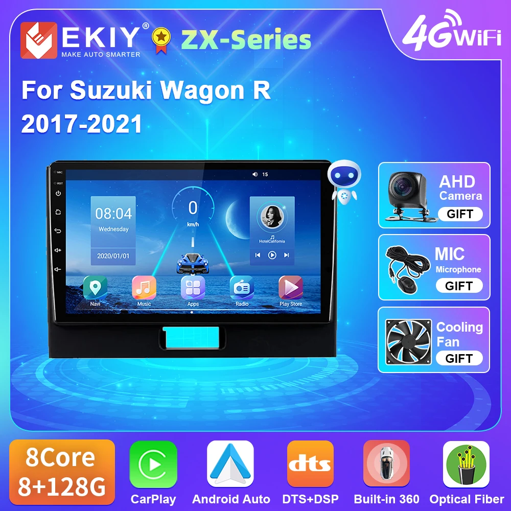 EKIY For Suzuki Wagon R 2017-2021 Car Radio Android 10 4G WIFI Video BT Carplay GPS Android Auto DSP Player No DVD 2 Din
EKIY For Suzuki Wagon R 2017-2021 Car Radio Android 10 4G WIFI Video BT Carplay GPS Android Auto DSP Player No DVD 2 Din