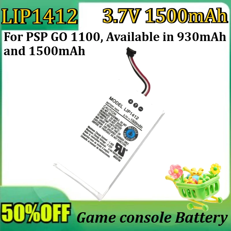 New LIP1412 Battery Model Battery for PSP GO 1100, Available in 930mAh and 1500mAh. High Energy and Long Lasting
New LIP1412 Battery Model Battery for PSP GO 1100, Available in 930mAh and 1500mAh. High Energy and Long Lasting