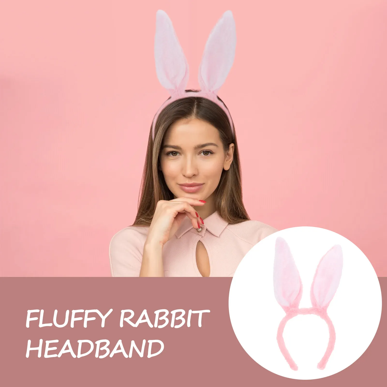 Bunny Ears Headband Pink White Soft Comfortable Rabbit Hair Accessory for Holiday Office Party Infant Toddler Teen Adult
Bunny Ears Headband Pink White Soft Comfortable Rabbit Hair Accessory for Holiday Office Party Infant Toddler Teen Adult