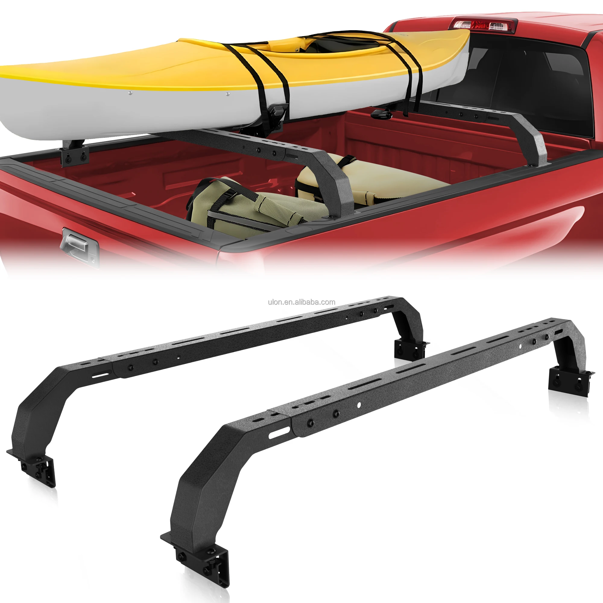 Universal Pickup Bed Cross Bar 4X4 Truck Bed Ladder Rack fit Ford F150 Chevy Silverado RAM 1500 2500 3500 GMC Tundra Wholesale
Universal Pickup Bed Cross Bar 4X4 Truck Bed Ladder Rack fit Ford F150 Chevy Silverado RAM 1500 2500 3500 GMC Tundra Wholesale