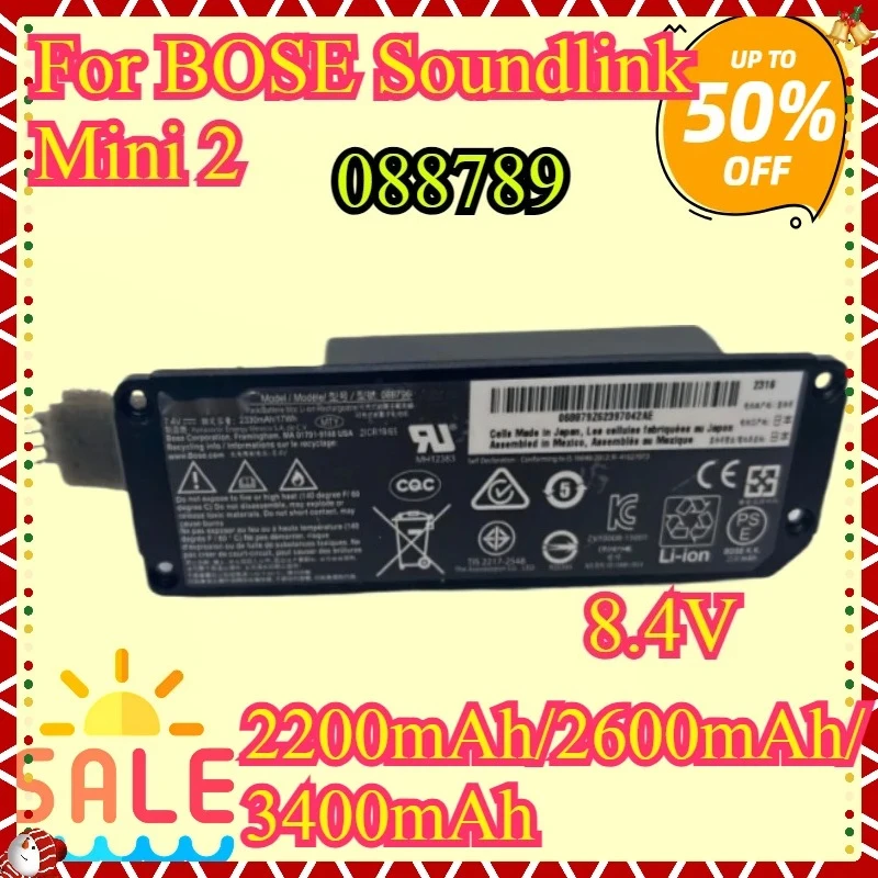 For BOSE Soundlink Mini 2 II Bose 088789 088796 088772 080841 Wireless Bluetooth Speakers Replacement Battery 2200mAh
For BOSE Soundlink Mini 2 II Bose 088789 088796 088772 080841 Wireless Bluetooth Speakers Replacement Battery 2200mAh