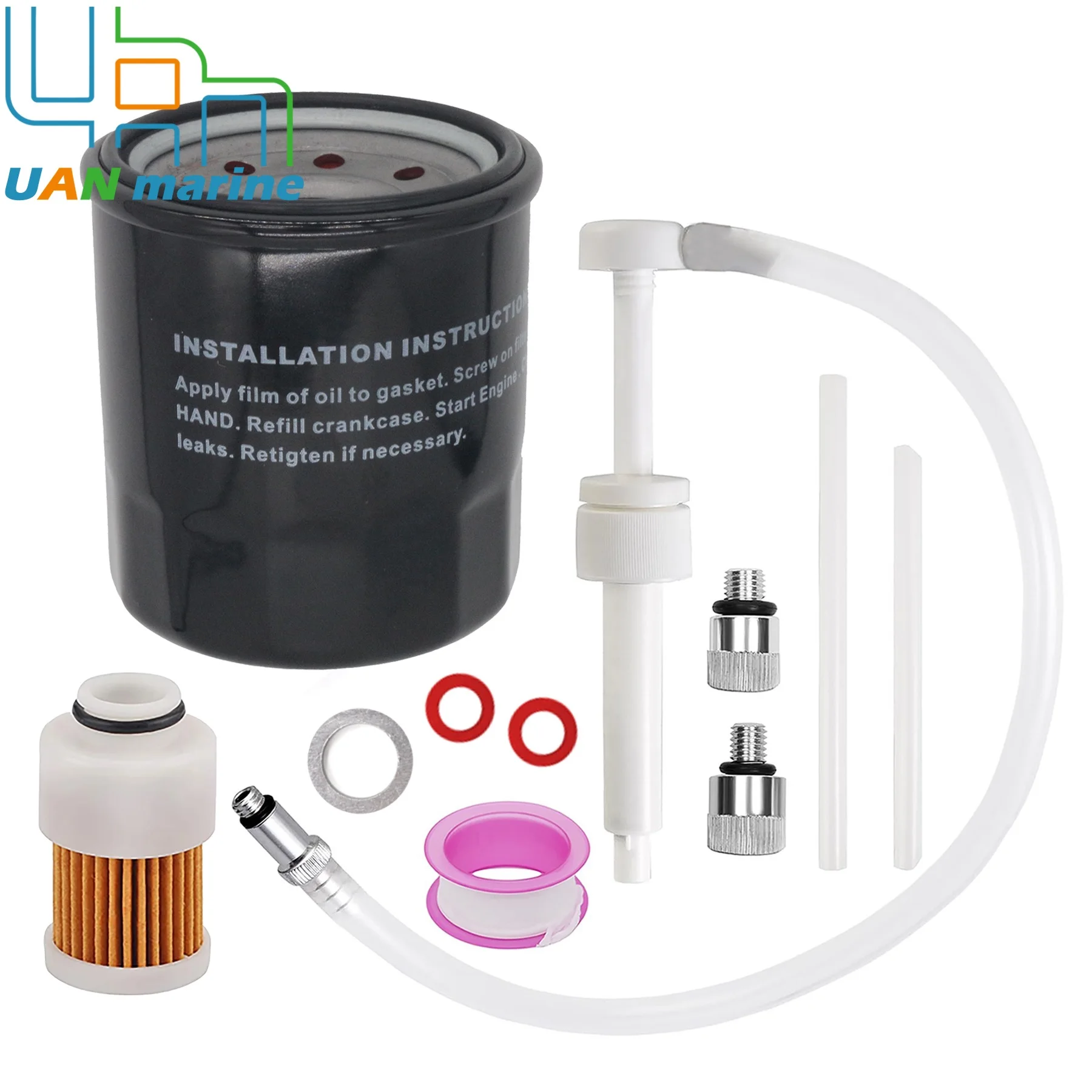 Oil Filter & Fuel FIlter W/ Gasket Fits for Yamaha F 50 60 115 T60 Outboard Motor Change Service Kit 5GH-13440-71 68V-24563-00
Oil Filter & Fuel FIlter W/ Gasket Fits for Yamaha F 50 60 115 T60 Outboard Motor Change Service Kit 5GH-13440-71 68V-24563-00