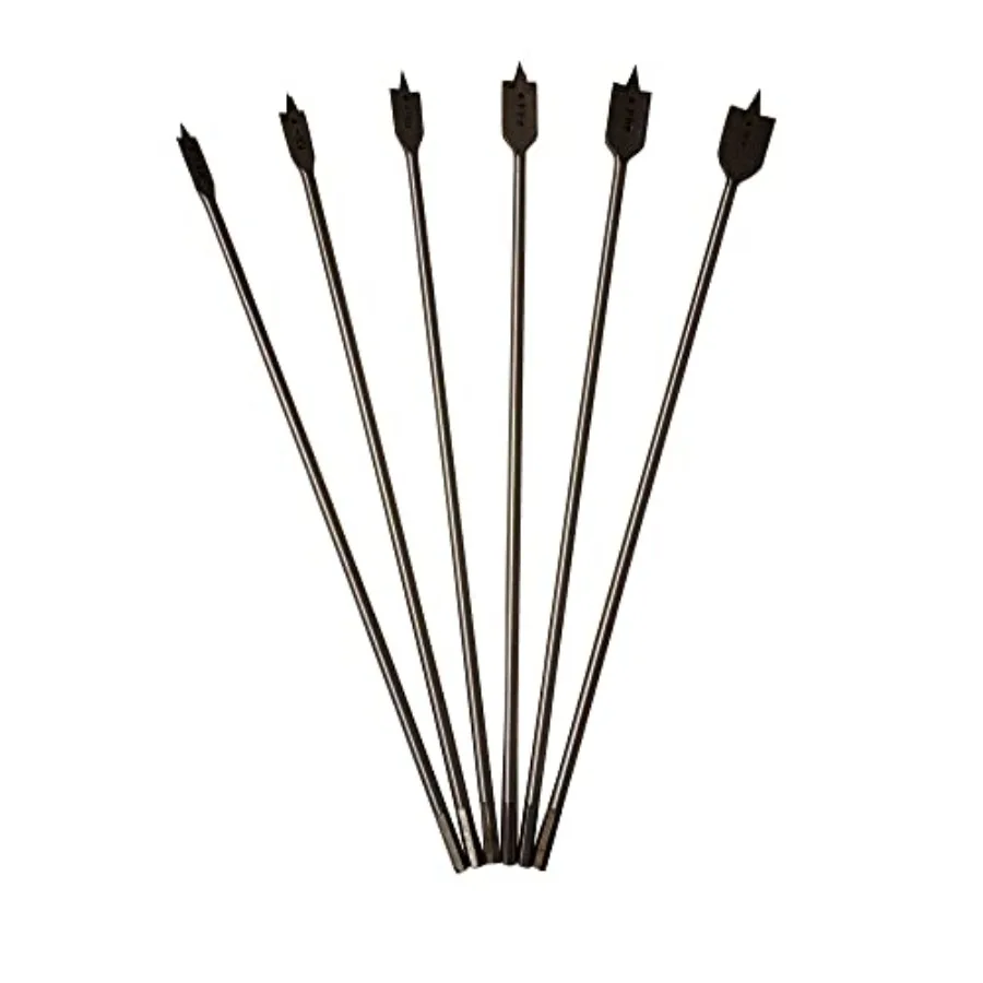 6-Pack Wood Spade Paddle Boring Drill Bits 16inches Long
6-Pack Wood Spade Paddle Boring Drill Bits 16inches Long