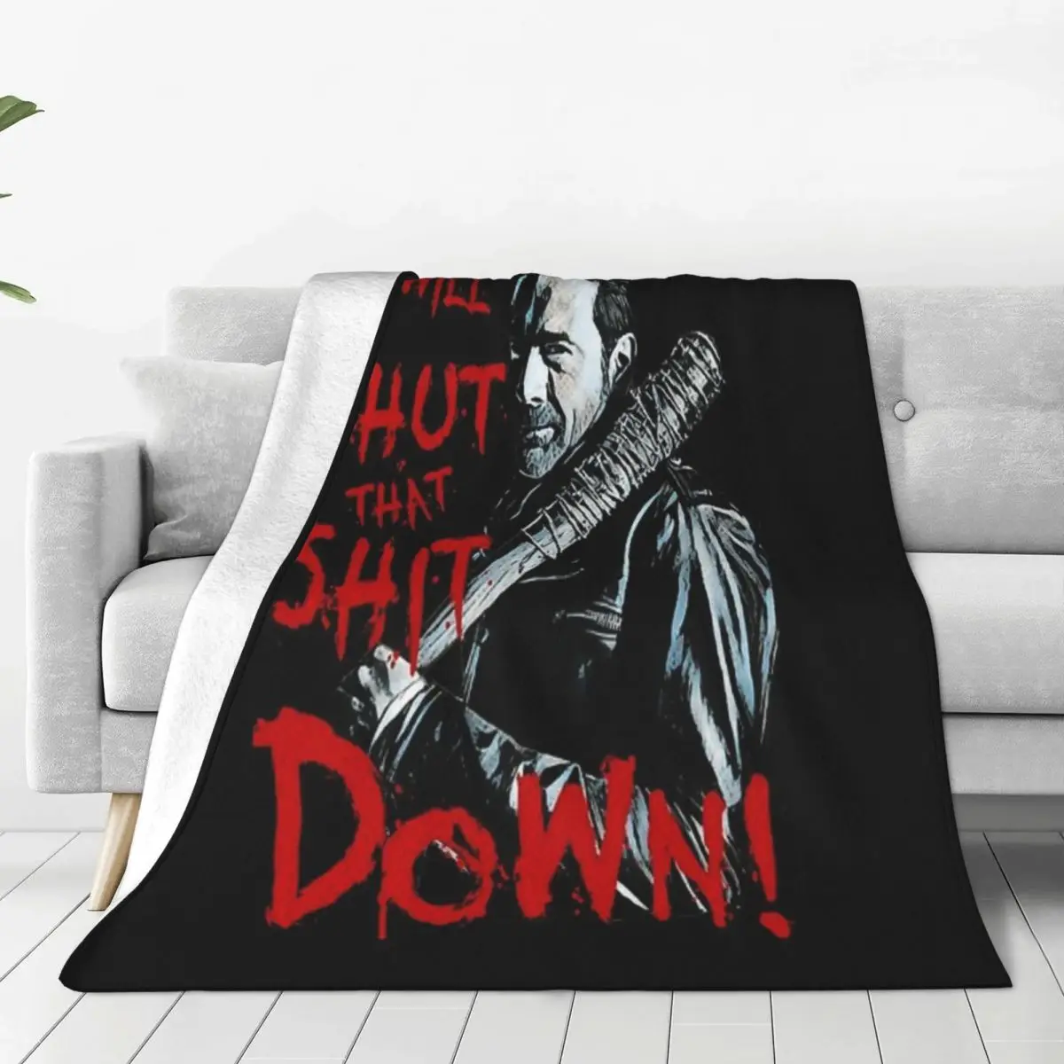 Negan Plush Flannel Blanket - Warm and Snuggly Fleece Throw for Couch, Bed, and Camping Adventures Any Time of Year
Negan Plush Flannel Blanket - Warm and Snuggly Fleece Throw for Couch, Bed, and Camping Adventures Any Time of Year