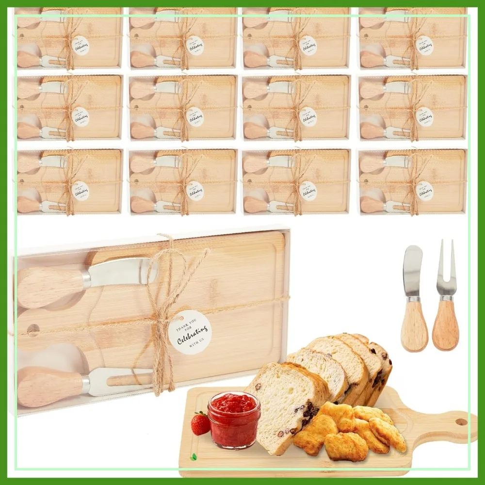 12-Pack Bamboo Charcuterie Boards with Thank You Tags for Wedding Party Favors, Baby Shower, Birthday
12-Pack Bamboo Charcuterie Boards with Thank You Tags for Wedding Party Favors, Baby Shower, Birthday