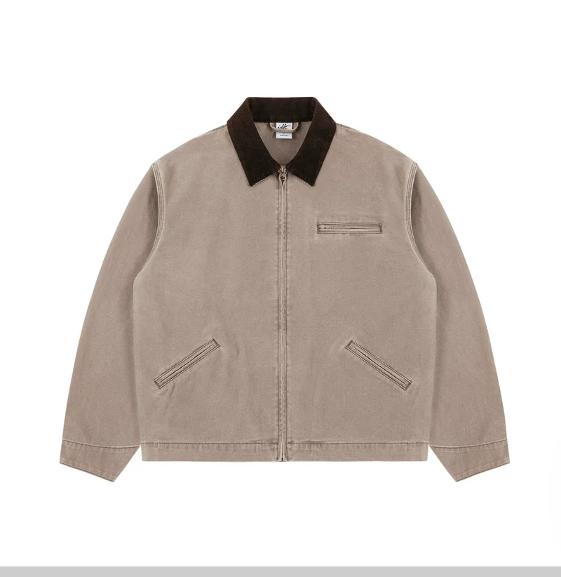 Heavy-weight Pearl Canvas Washed Distressed Oversized Silhouette Work Jacket
Heavy-weight Pearl Canvas Washed Distressed Oversized Silhouette Work Jacket