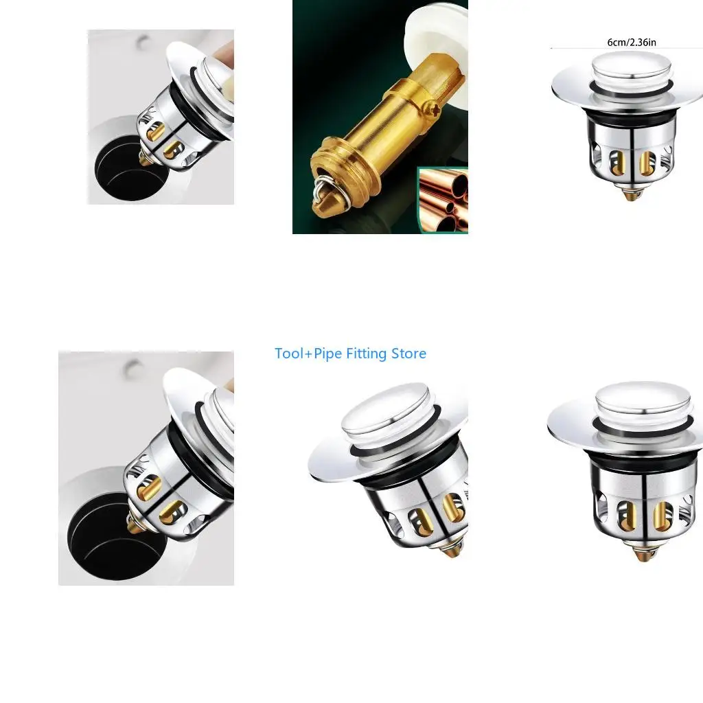 F92B Multifunction Bathtubs Drains Filter with Simple Wash Basket Protective Cover Drains Quick Installs for Hair & Debris
F92B Multifunction Bathtubs Drains Filter with Simple Wash Basket Protective Cover Drains Quick Installs for Hair & Debris