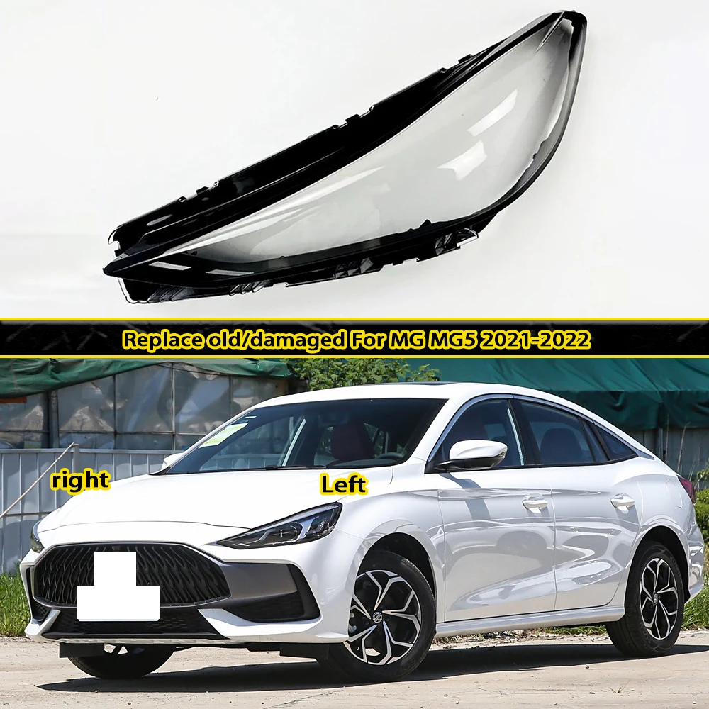 Headlamp Lamp Shell Transparent Mask Headlight Cover Lens Plexiglass Replace Original Lampshade For MG MG5 2021-2022
Headlamp Lamp Shell Transparent Mask Headlight Cover Lens Plexiglass Replace Original Lampshade For MG MG5 2021-2022