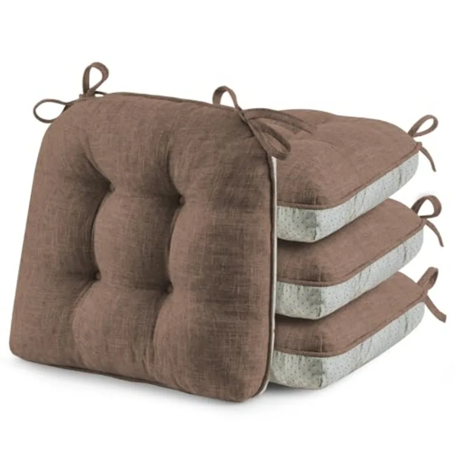 ® Chair Cushions for Dining Chairs, Tufted Memory Foam Chair Pads with Non-Slip Backing, Kitchen Seat Cushions with Ties, Washa
® Chair Cushions for Dining Chairs, Tufted Memory Foam Chair Pads with Non-Slip Backing, Kitchen Seat Cushions with Ties, Washa